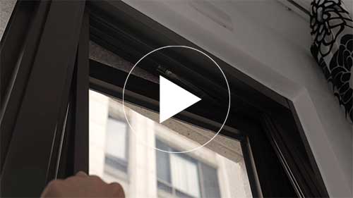 井美摺疊防蚊紗窗在推窗上安裝與調整方法的教學影片